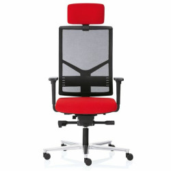 Beschreibung:
- Rückenrahmen mit Netzgewebe
- Ergonomisch geformter Muldensitz
- Komfort-Synchrontechnik
- Schnellverstellung auf Körpergewicht
- Sitztiefenverstellung
- Sitzhöhenverstellung mit Gasdruckfeder
- mit Kopfstütze
- Alu-Rückenverbinder + Alu-Fußkreuz poliert oder
pulverbeschichtet in schwarz, weiß oder silber 
- Standarddoppelrollen Ø 50mm hart oder weich
- optional auch mit höhenverstellbaren oder multifunktionalen Armlehnen
- mit oder ohne Lordosenstütze